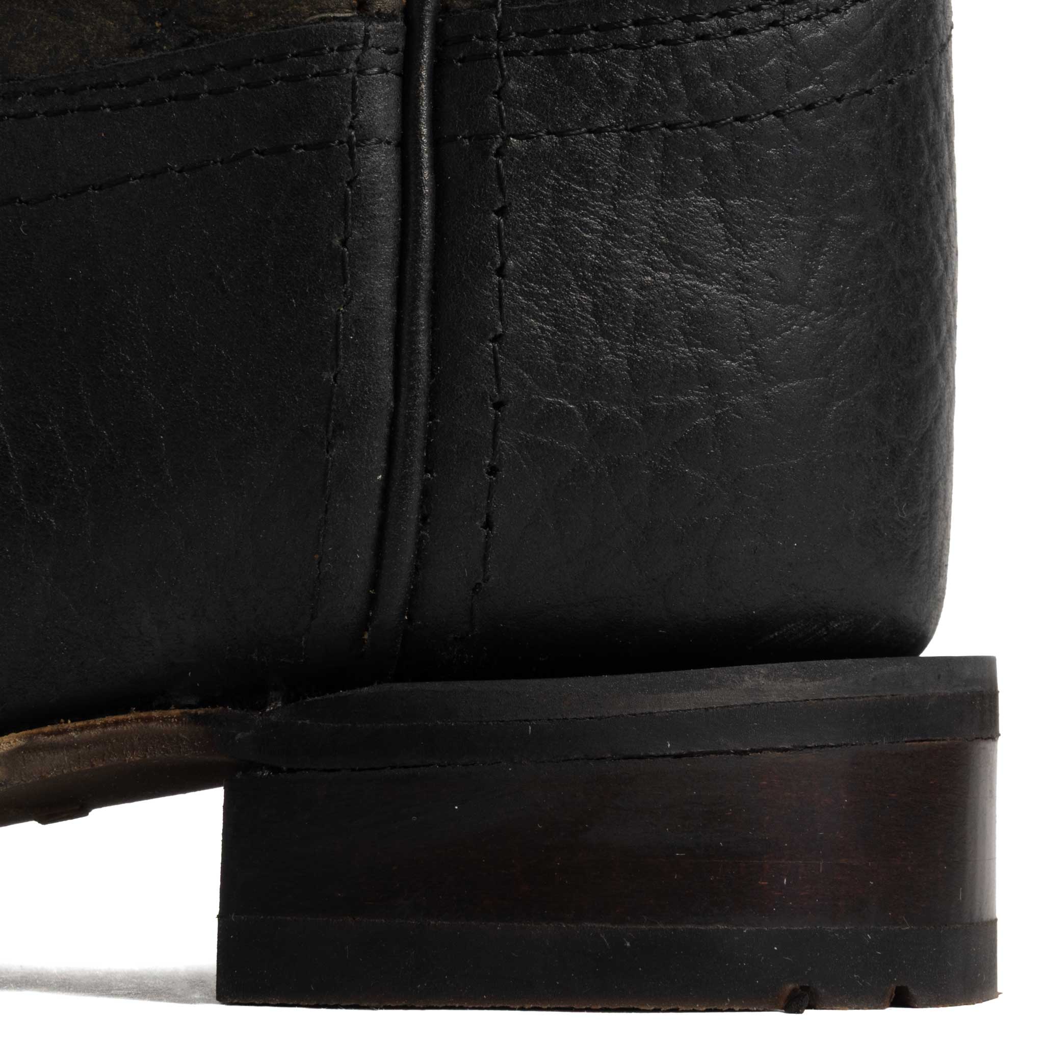 Old West Youth Black Leather Boot - Image 3