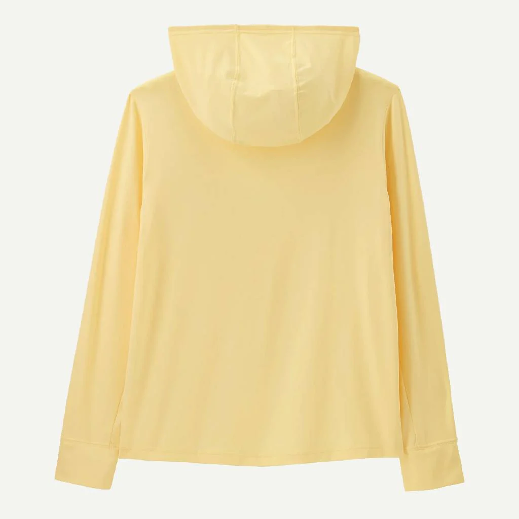 Patagonia Kid's Capilene Silkweight Hoodie - Buttercup Yellow - Image 2