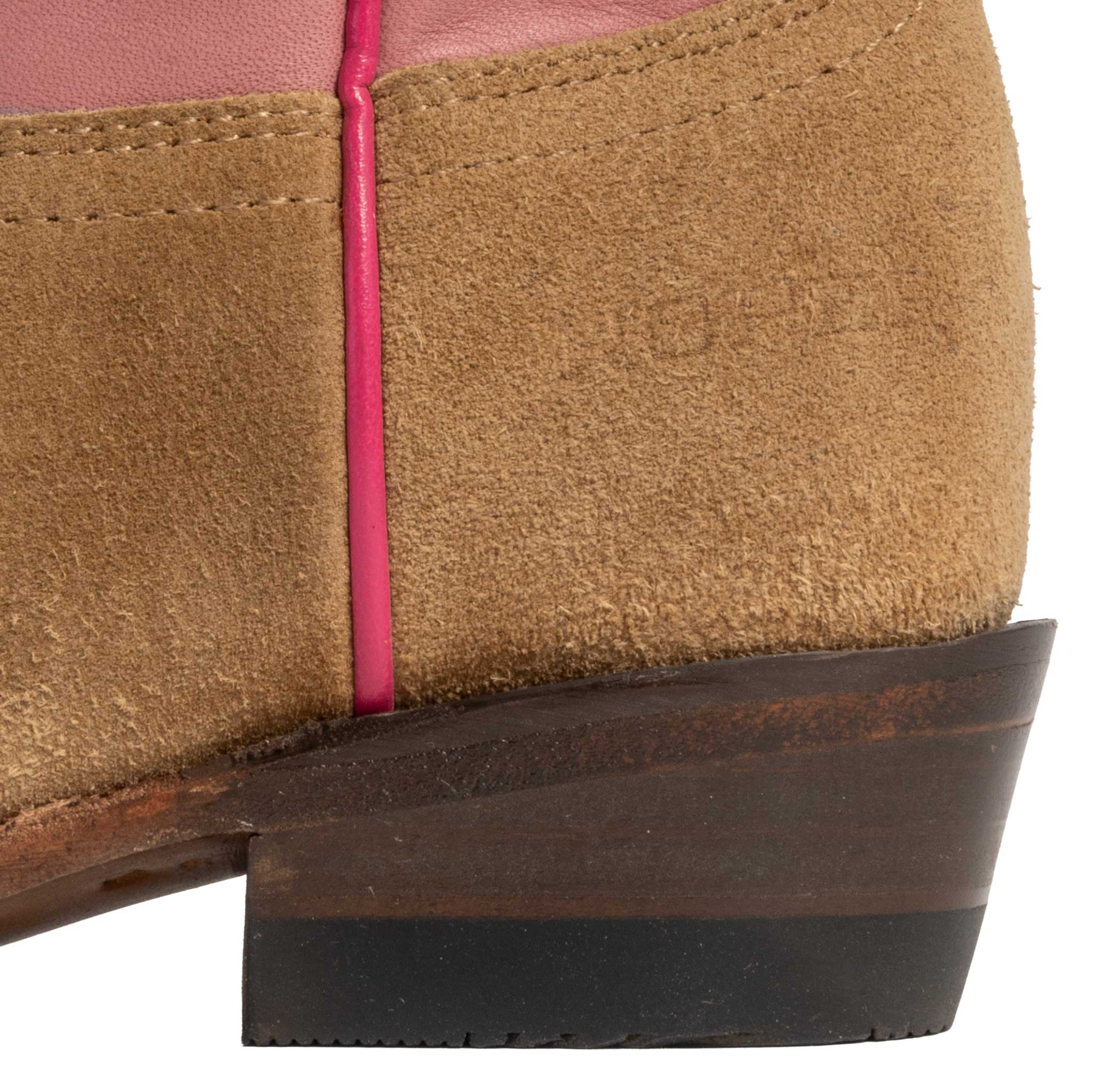 Roper Girl's Cutter Toe Pink Leather Brands Western Boot - FINAL SALE - Image 3