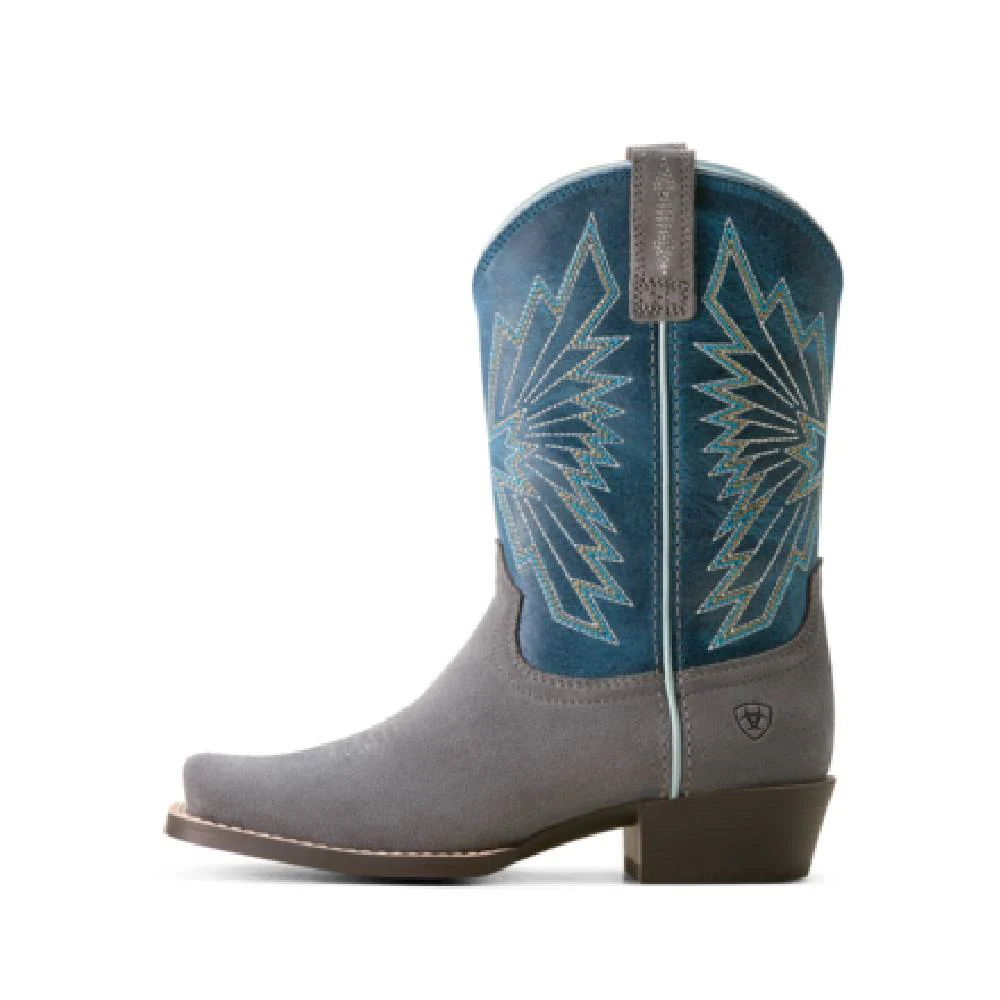 Ariat Youth Decatur Mineral Suede Boot - Image 4