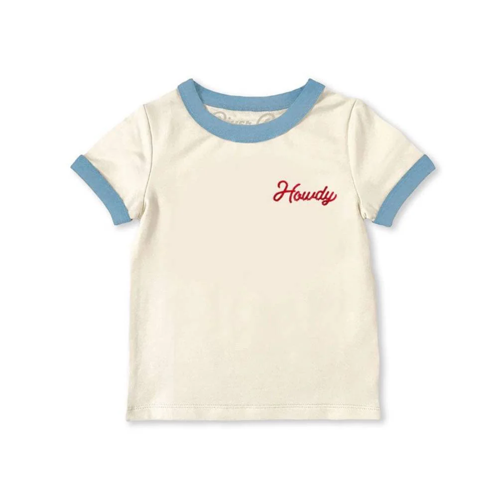 River Road Toddler "Howdy" Vintage Ringer Tee - Image 2