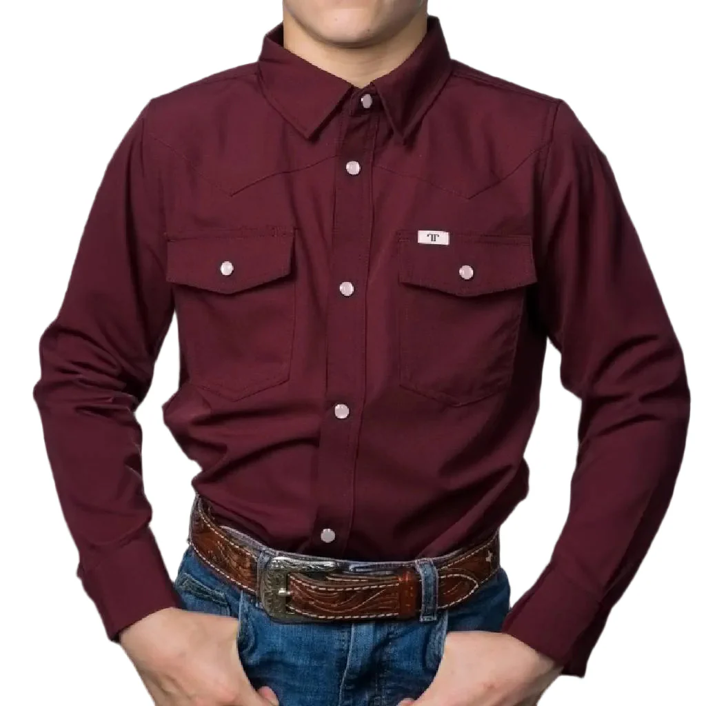 Ferrell Brand Boy's Core Snap Shirt