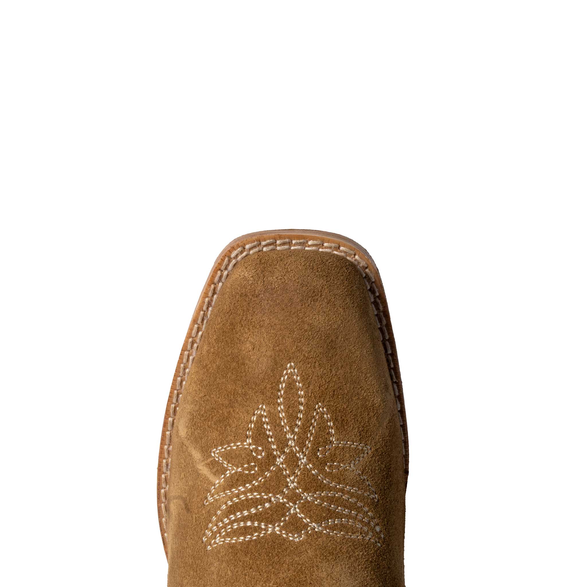 Roper Girl's Square Toe Tan Suede Western Boot - Image 2