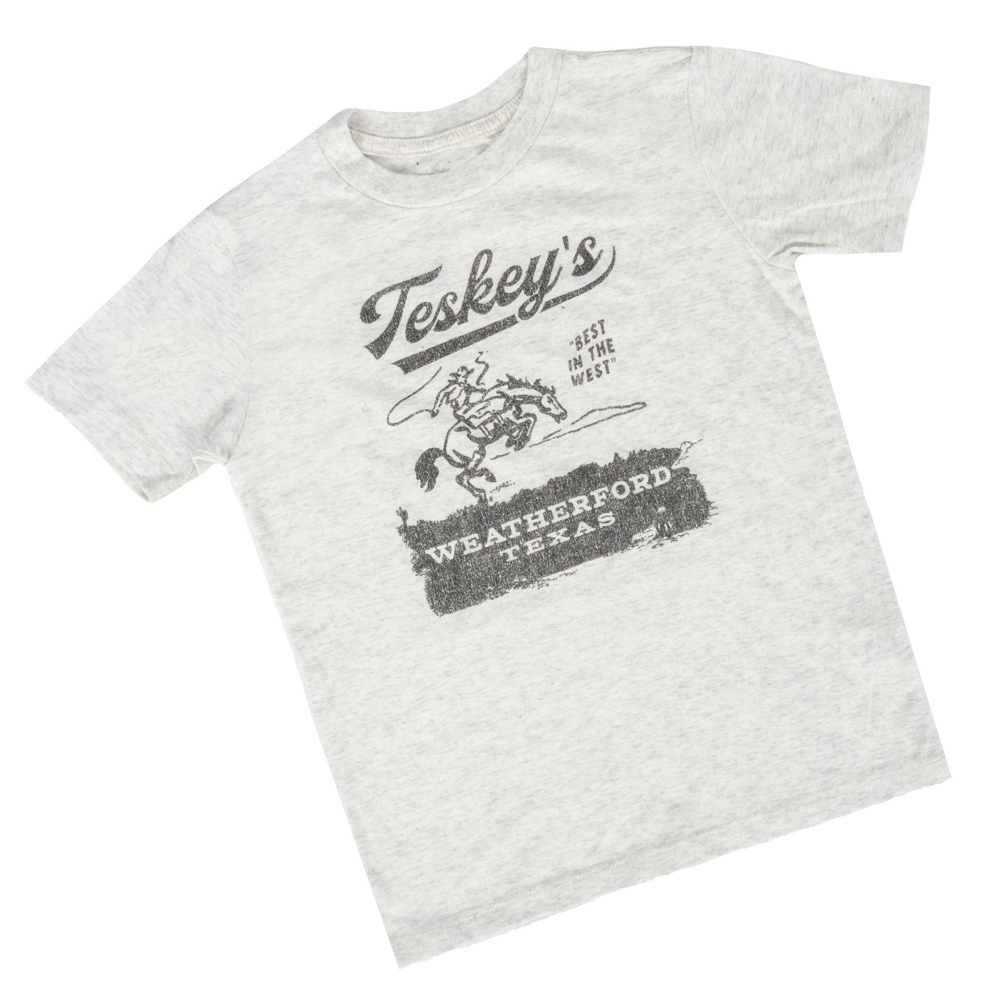 Teskey's Youth Bronco Tee - Oatmeal - Image 2