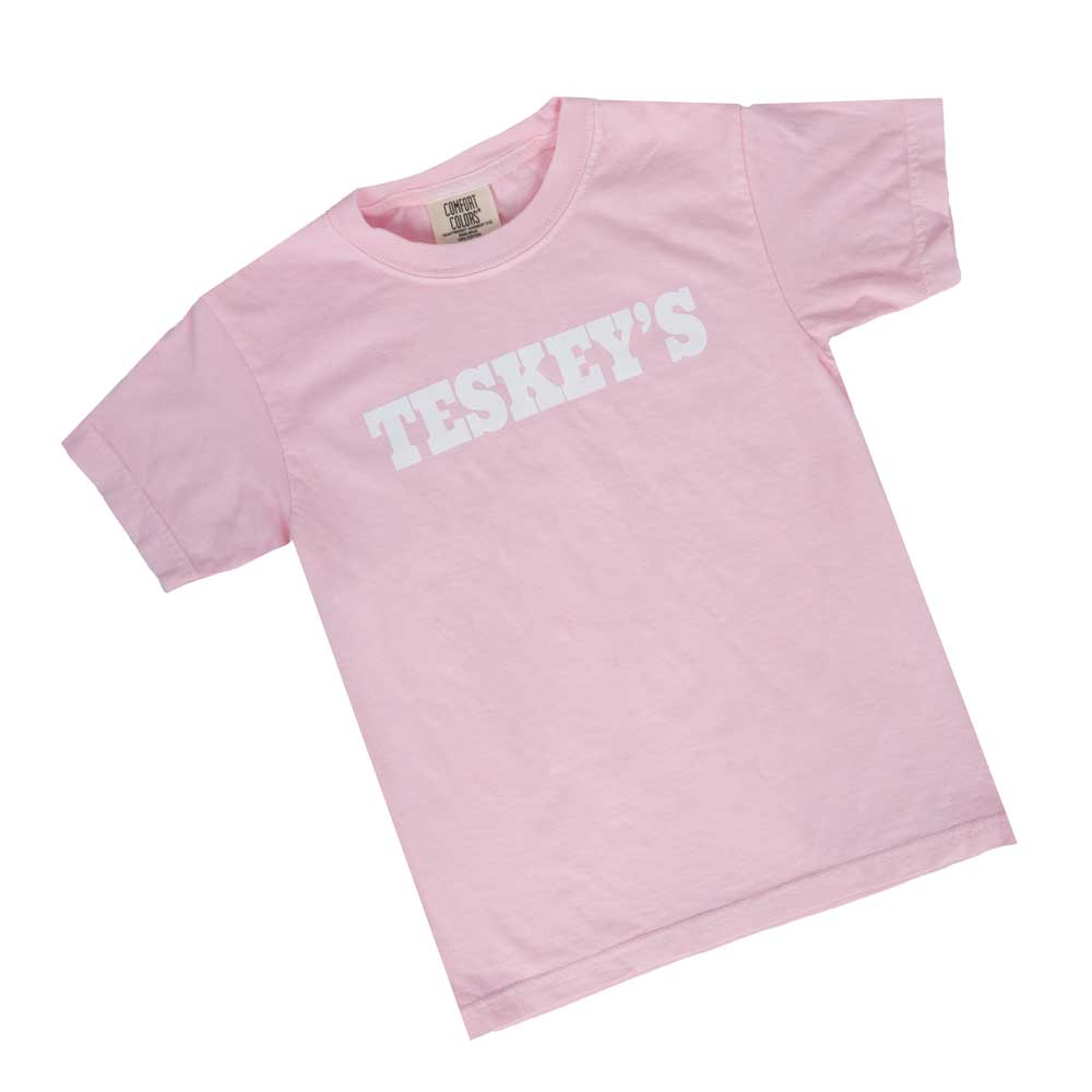 Teskey's Youth Plain Logo Tee - Blossom - Image 2