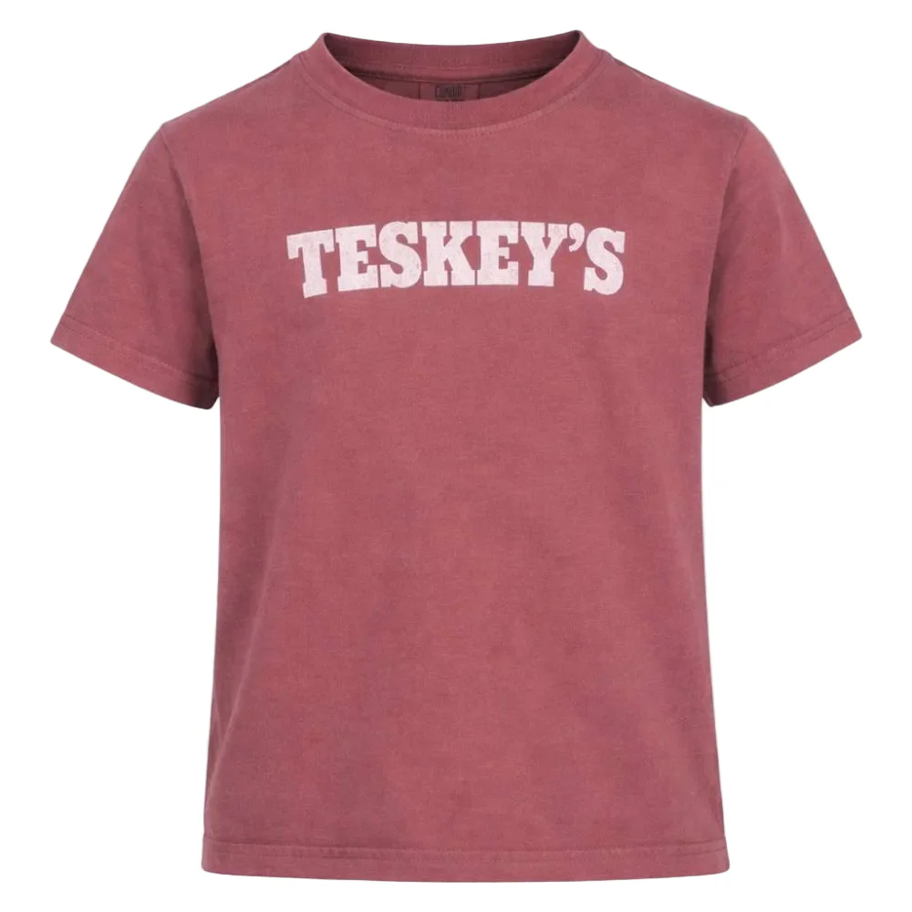 Teskey's Youth Plain Logo Tee - Crimson