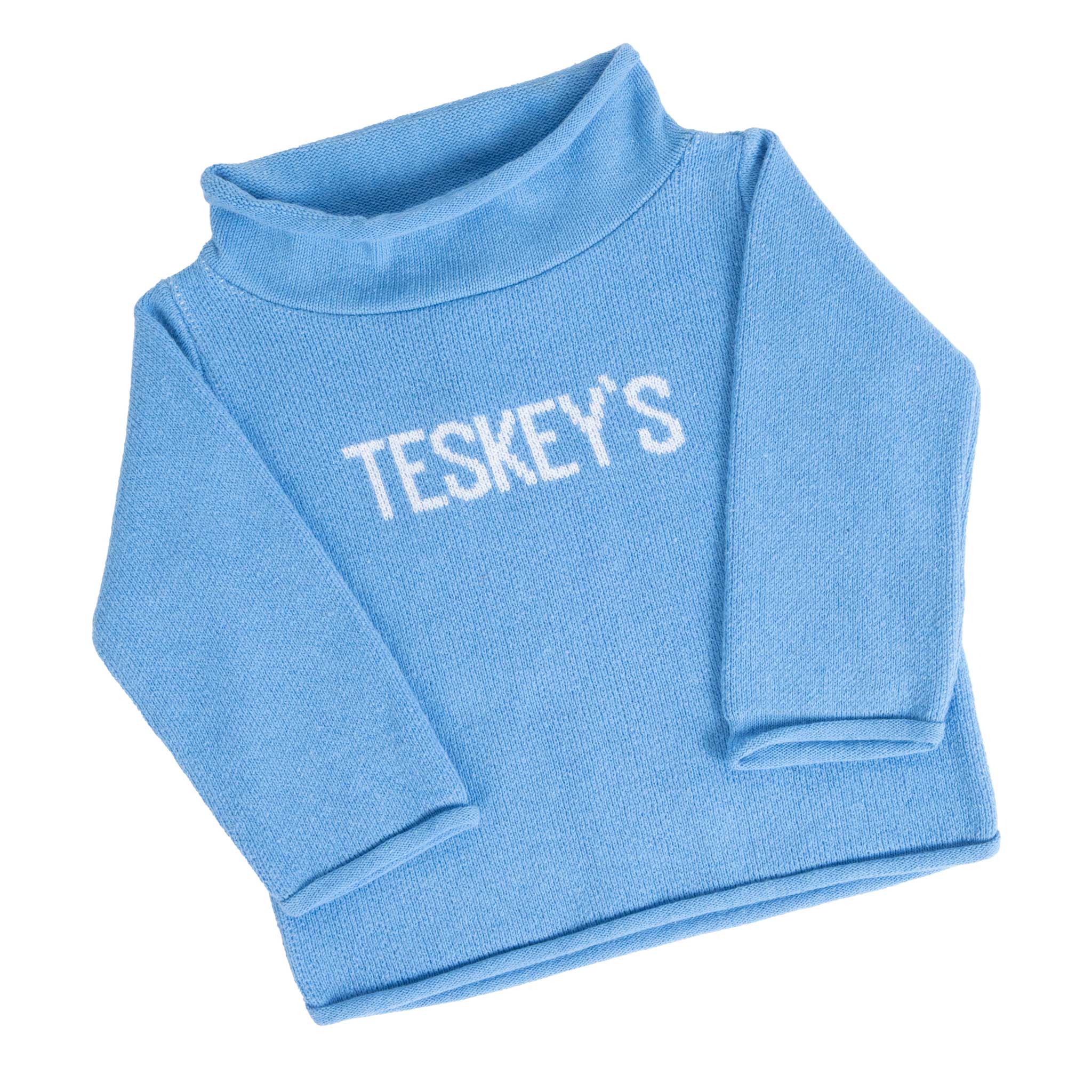 Teskey's Toddler Rollneck Sweater - Hydrangea/White - Image 2