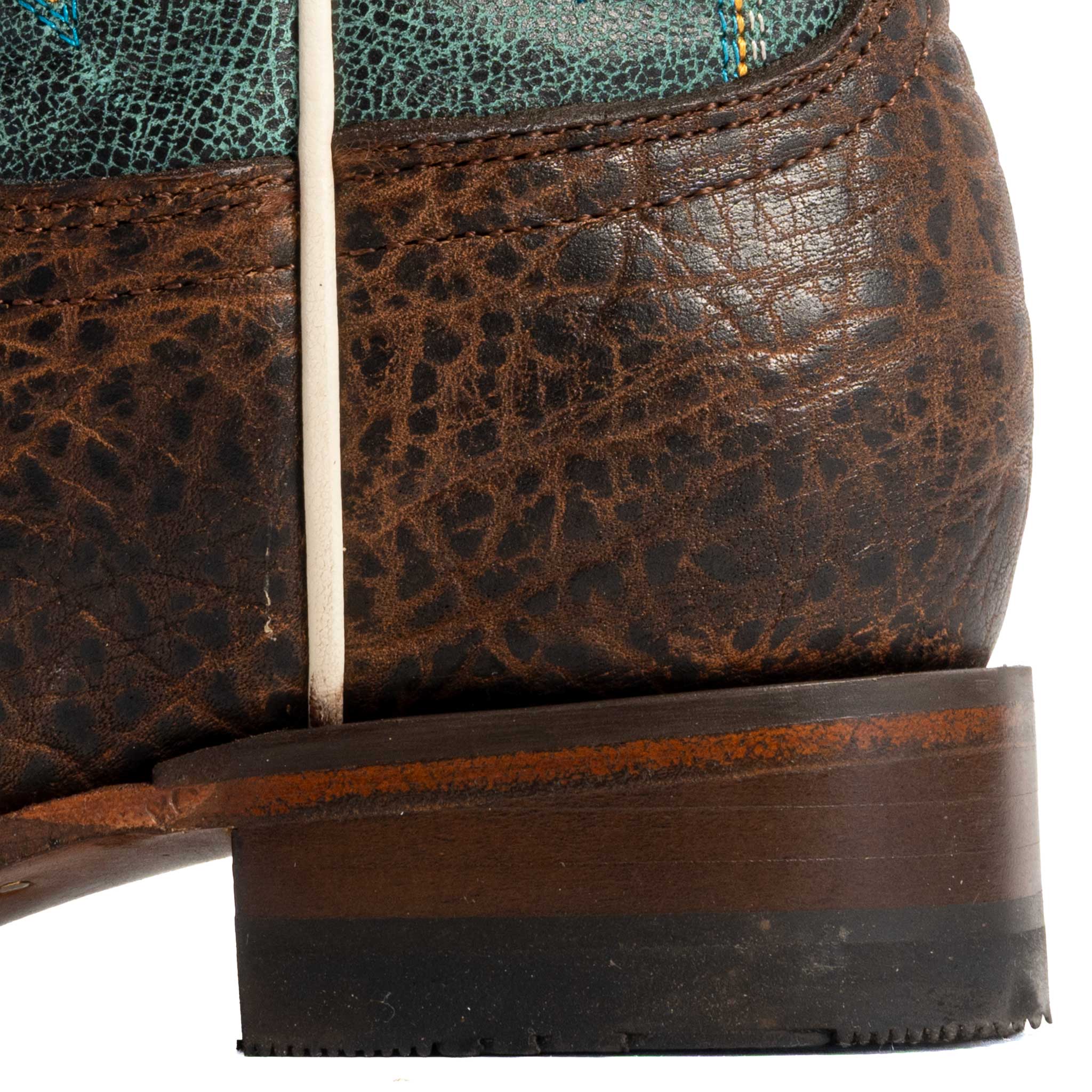 Roper Youth Brown Americana Bison Square Toe Western Boot - Image 3