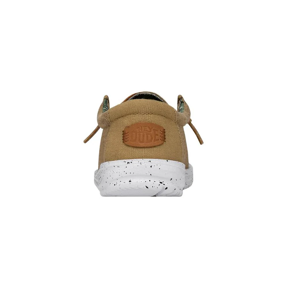 Hey Dude Youth Wally Washed Canvas - Walnut - Image 3