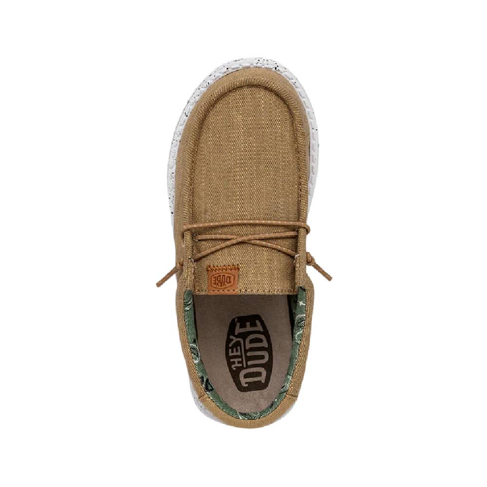 Hey Dude Youth Wally Washed Canvas - Walnut - Image 4