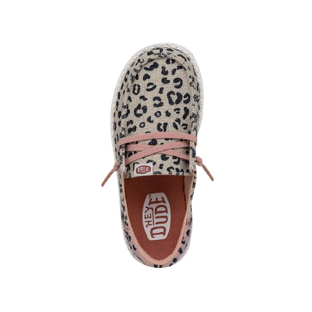 Hey Dude Kid's Wendy Funk Leo - Cream/Pink - Image 4