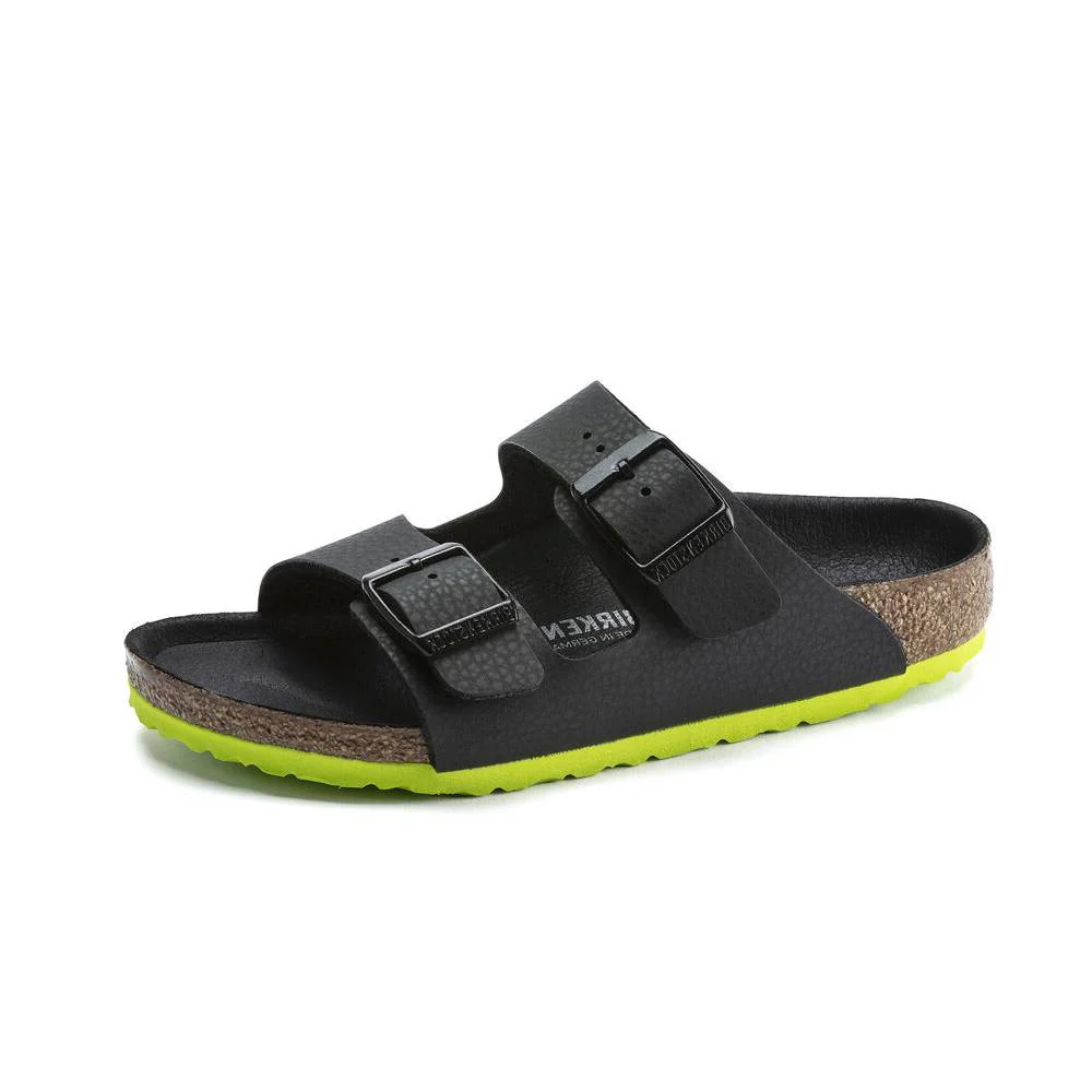 Birkenstock Kids Arizona Desert Soil Black Lime - FINAL SALE