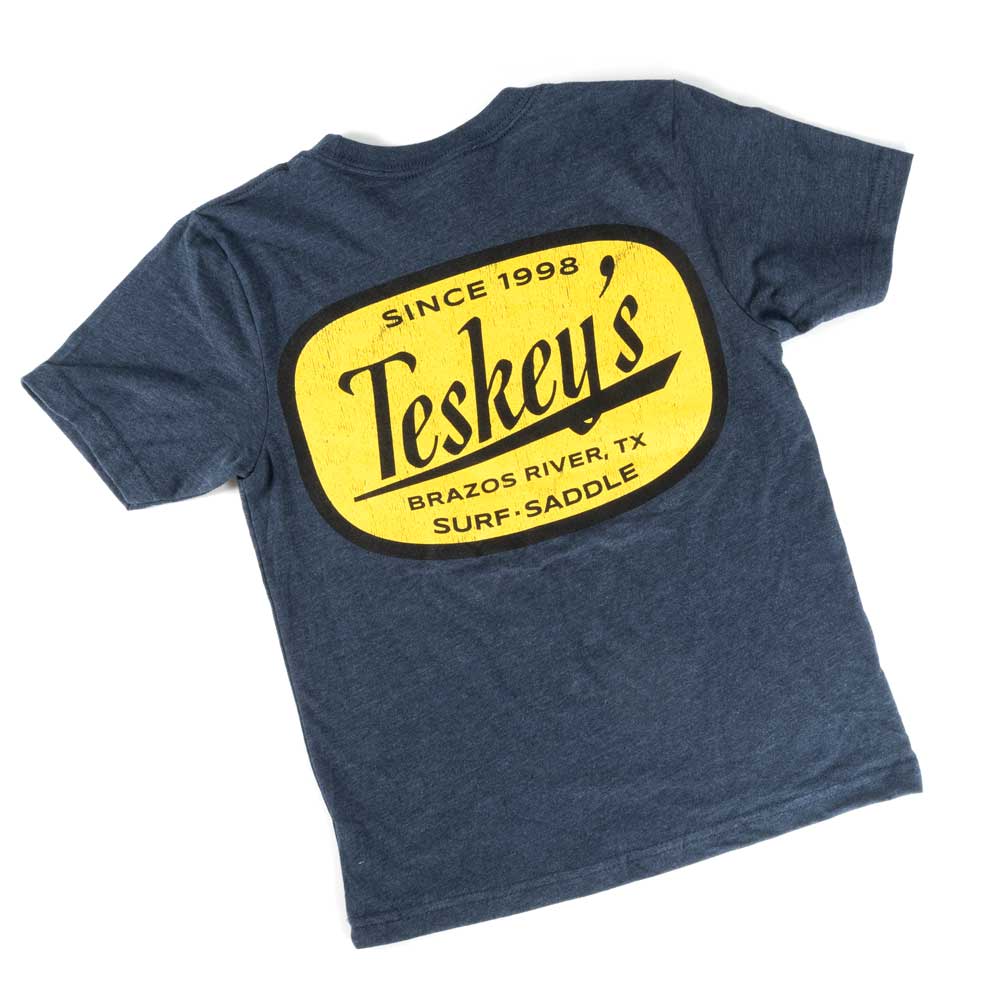 Teskey's Youth Brazos River Tee - Midnight Navy - Image 3