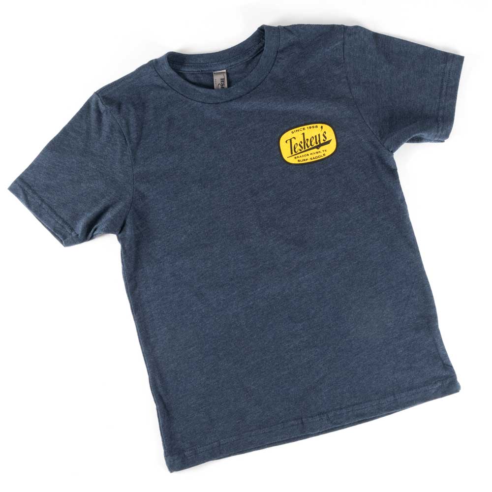 Teskey's Youth Brazos River Tee - Midnight Navy - Image 4