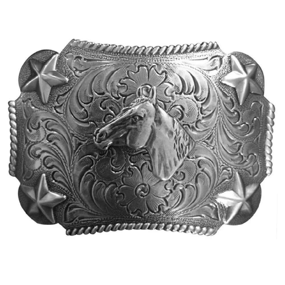 Nocona Youth Horse Star Belt Buckle