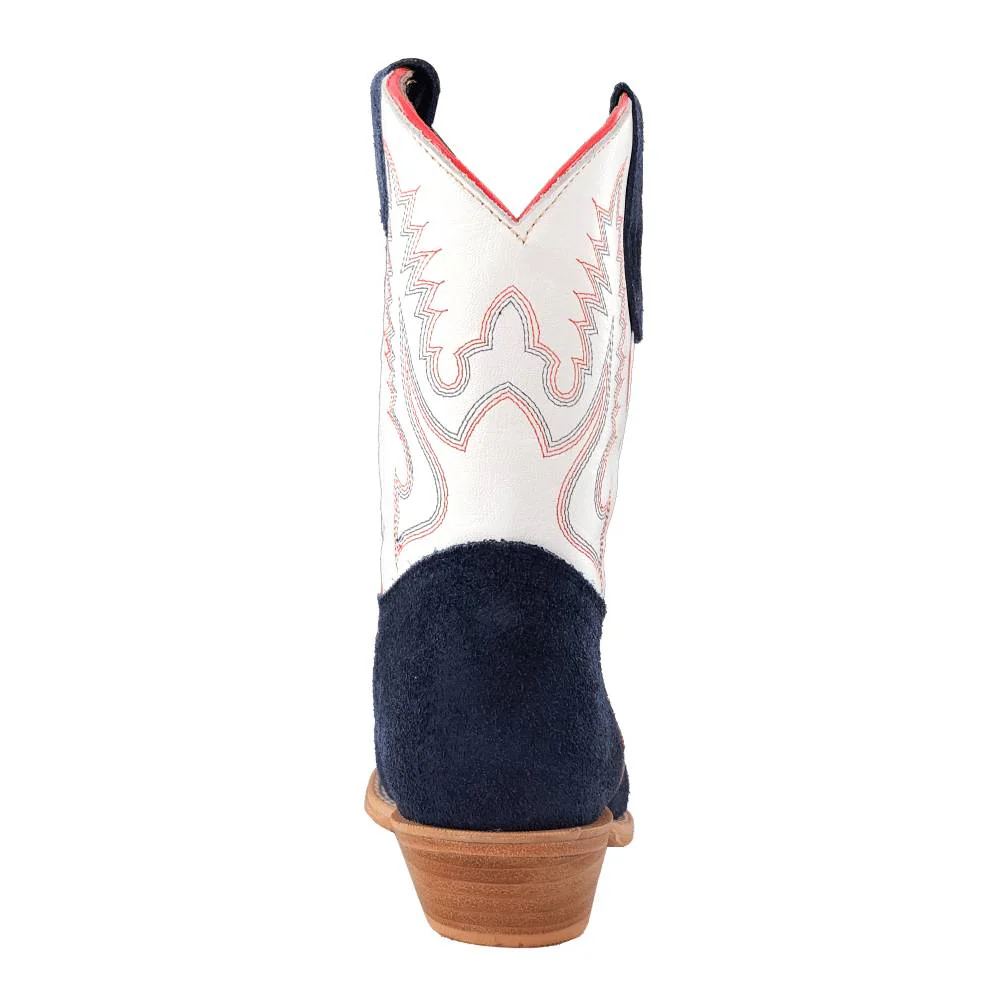R. Watson Youth Navy Roughout Cutter Toe Boot - Image 3