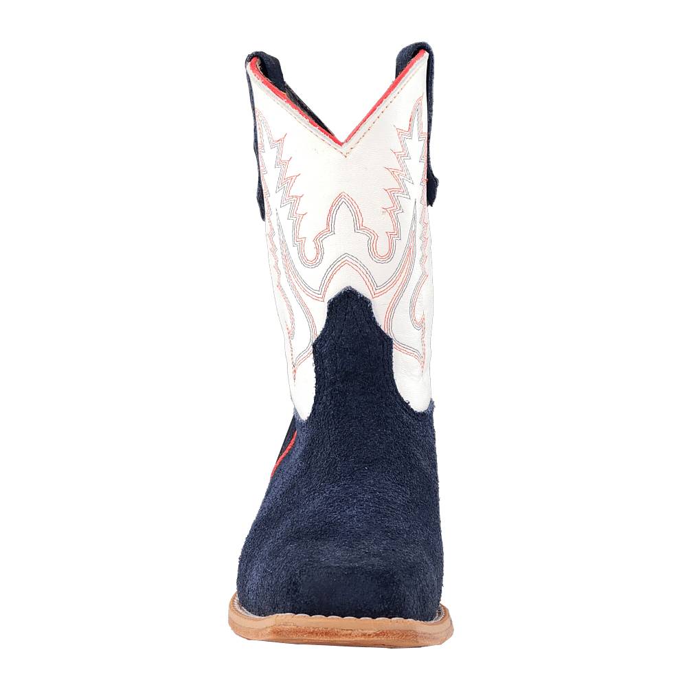 R. Watson Youth Navy Roughout Cutter Toe Boot - Image 5