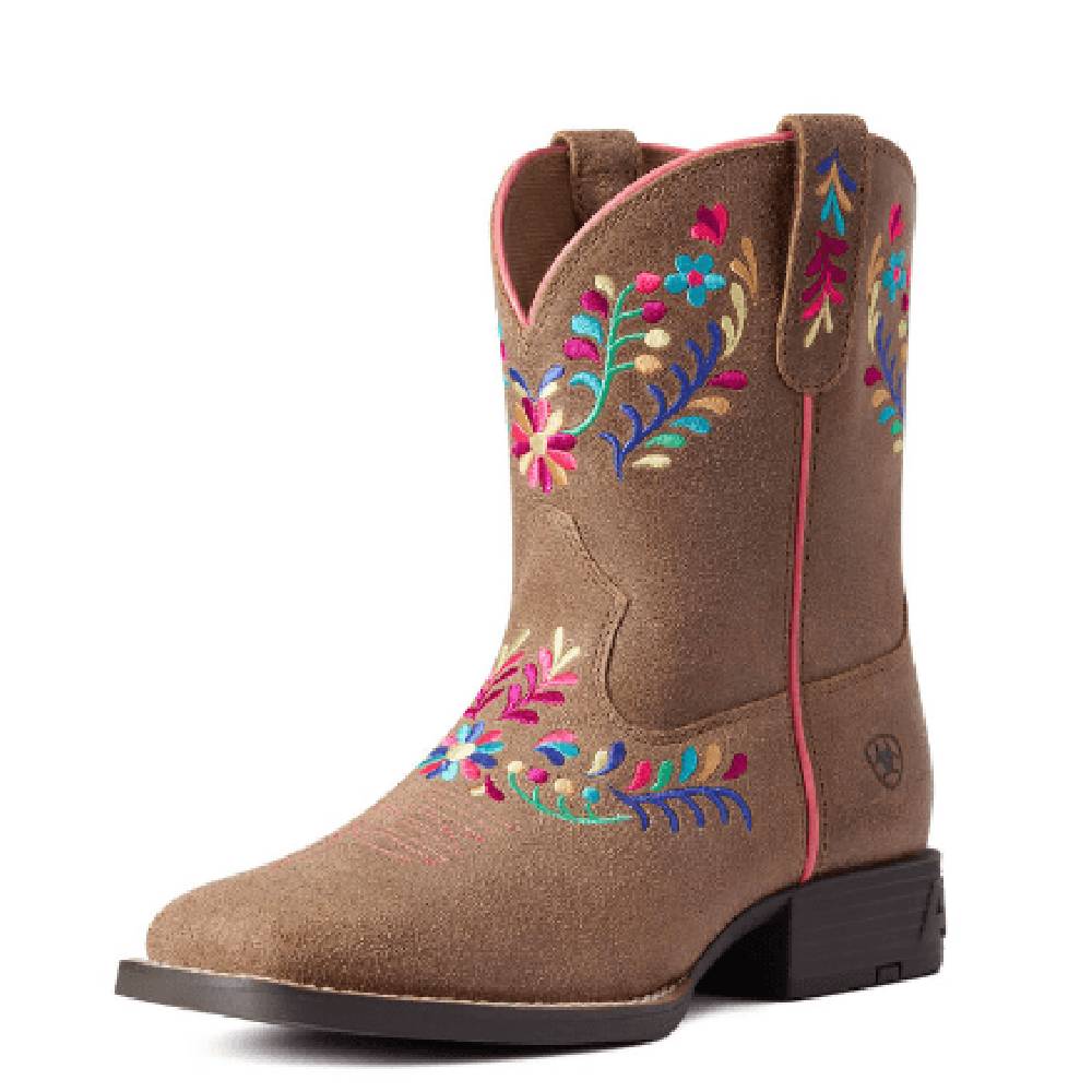 Ariat Kid's Wild Flower Canyon Tan Floral Boot - FINAL SALE