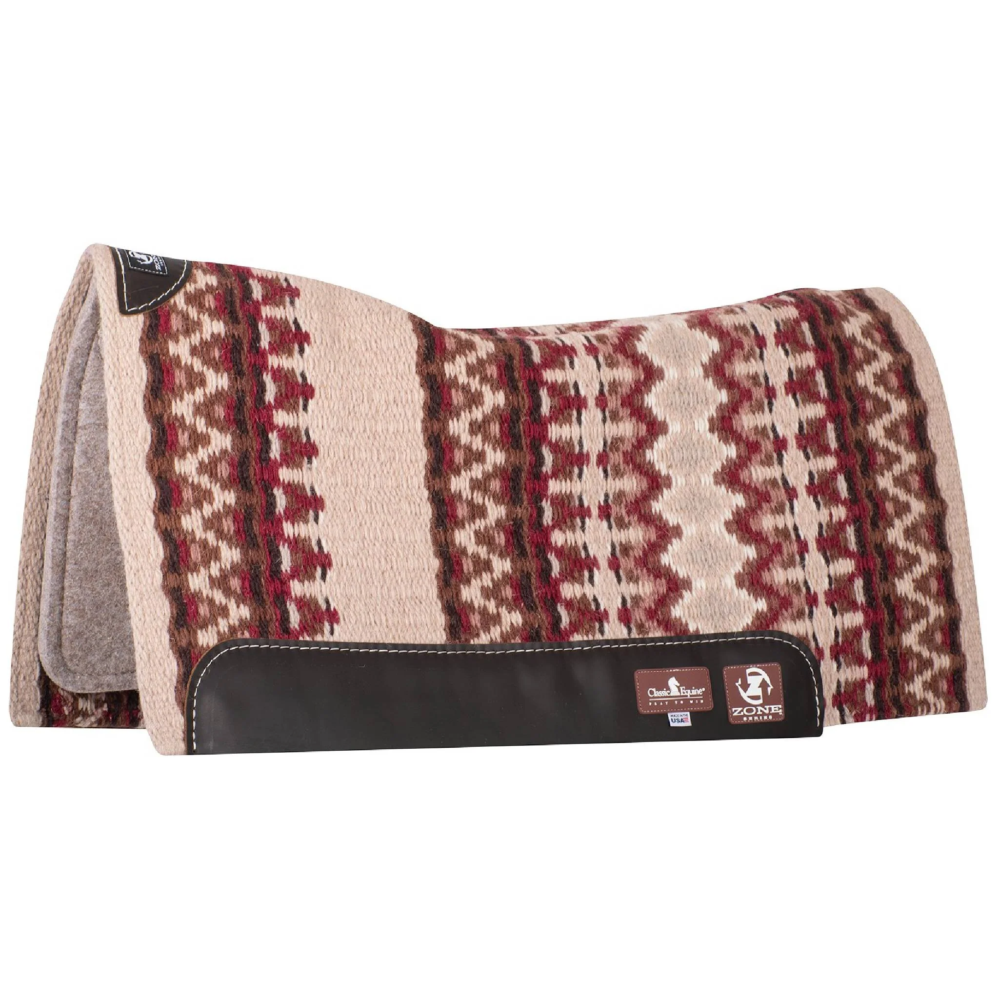 Classic Equine Zone Wool Top Pad 32"x34" - Image 2